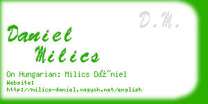 daniel milics business card